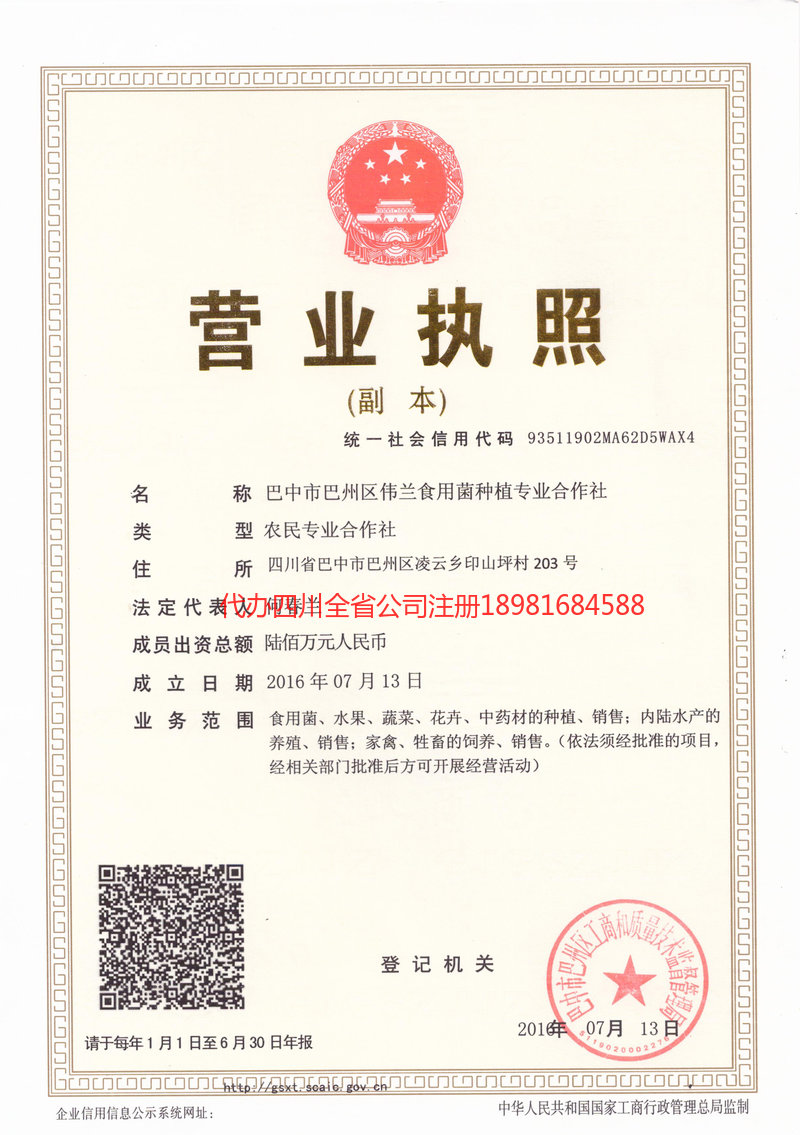 阿里地区阿里地区伟兰食用菌种植专业合作社